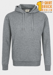 Hakro-Kapuzen-Sweatshirt grau-meliert