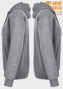 Seitenansicht Hakro Sweatshirt grau-meliert