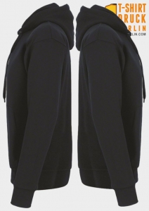 Hakro Kapuzen Sweatshirt in Schwarz Seitenansicht