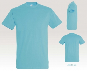 T-Shirt in Atolblau