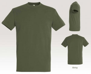 T-Shirt in Armeegrün