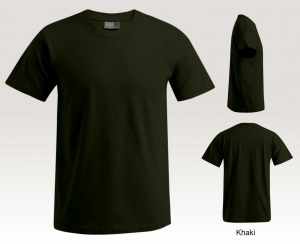 T-Shirt von Promodora in der Farbe Khaki