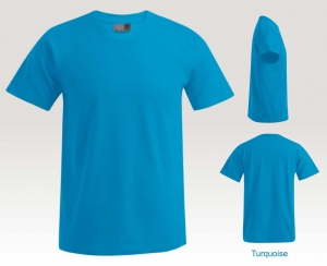 T-Shirt Pomodoro in der Farbe Türkis.