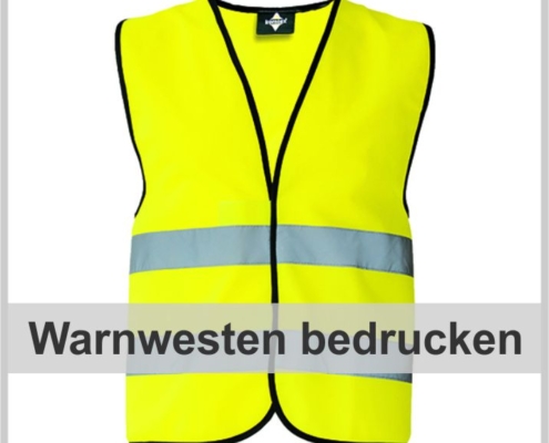 Warnwesten bedrucken