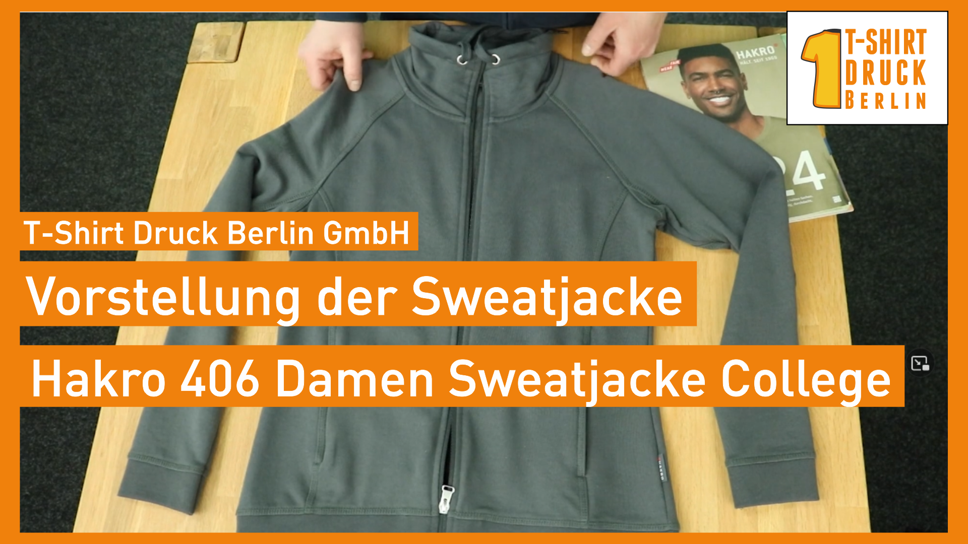 Vorstellung: Hakro 406 Damen Sweatjacke College